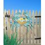 G.DeBrekht Crab Coastal Waves Scenic Sunset Rustic Wooden Door hanger / wall decor #8198511H