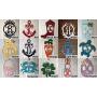 Nautical Door Hanger - Monogram Anchor Door Hanger - Anchor Initial Wreath - Boat Themed Monogram - Anchor Monogram - Ocean Door Decor