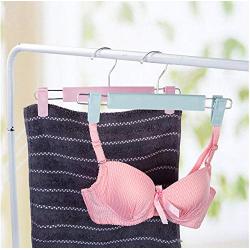 10PCS Portable Clothes Hanger Kids Children Toddler Baby for Closet Drying Racks with Clips Hook Household Random Color