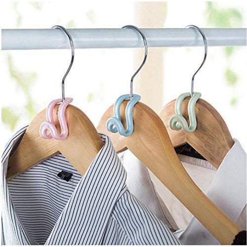 20Pcs Creative Mini Flocking Clothes Hanger Home Easy Hook Closet Organizer Decoration