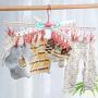 G-Tree Laundry Hanger Drying Rack - Foldable Clip and Drip Hanger with 36 Pins, Clothes Drying Rack, Sock Hanger(Green)