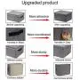 YueYue Large Fabric Storage Boxes with Lids,2 Pack Foldable Cloth Storage Box,Fabric Clothes Container Great for Organizers Bedroom Closet Living Room Grey (17.7 YueYue Large Fabric Storage Boxes with Lids,2 Pack Foldable Cloth Storage Box,Fabric Clothes Container Great for Organizers Bedroom Closet Living Room Grey (17.7