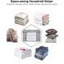Clothes Storage Bag Organizers 4 Pack Large Capacity Clothing Containers Foldable Closet Organizers with Clear Window and Reinforced Carry Handles, Sturdy Zipper for Comforter Towels Blankets Bedding Clothes Storage Bag Organizers 4 Pack Large Capacity Clothing Containers Foldable Closet Organizers with Clear Window and Reinforced Carry Handles, Sturdy Zipper for Comforter Towels Blankets Bedding