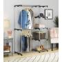 Whitmor Double Rod Freestanding Closet Heavy Duty Storage Organizer Whitmor Double Rod Freestanding Closet Heavy Duty Storage Organizer