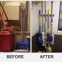Mop Broom Holder Heavy Duty Hooks Hanger Wall Mounted 15” Stainless Steel Organizer for Lanudry Bathroom Kitchen Garage Tools Rack Storage Durable