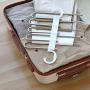 XMZFQ Stainless Steel Pants Hangers Multi-Layers Adjustable Magic Hangers Closet Space Saving,for Jeans, Pants, Trousers, Ties, Scarf,White