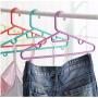 10pcs Plastic Hanger Thickening Slip-Resistant Racks Clothing Support Clothes Hanging Adult Hangers for Clothes Random Color