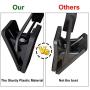 NORTHERN BROTHERS Pants Hangers, 30 Pack Skirt Hangers with Clips Trouser Bulk Plastic Hangers for Pants