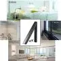 EZEYU Aluminium Triangle Folding Clothes Hangers Wall-Mounted Adjustable Hidden Drying Rack Bathroom Accessories Towel Holder (Black-1pc)