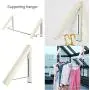 Jzenzero Laundry Drying Rack Wall-Mount Retractable Folding Invisible Clothes Hanger Jzenzero Laundry Drying Rack Wall-Mount Retractable Folding Invisible Clothes Hanger
