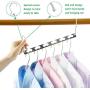 TOPIA HANGER Wonder Multifunctional Clothes Hangers Space Saving Hangers Updated Design Wider Wavy Slots Metal Magic Hangers Heavy Duty Chrome Hangers Closet Organizer Hanger 4pcs CT11C