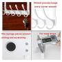 Dseap Over The Door Hook Hanger, Heavy Duty Over The Door Towel Rack Coat Rack for Clothes Hat Towel, White