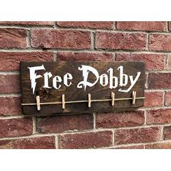 Free Dobby Wood Sign/House Elf Laundry Room Sock Hanger/Save Dobby/Donate Single Socks/Lost Socks/Handmade Laundry Sign