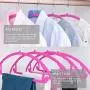 MIZGI Premium Velvet Hangers (Pack of 50) Heavyduty- Non Slip No Shoulder Bump Suit Hangers - Chrome Hooks,Space Saving Clothes Hangers,Rounded Hangers for Coat,Sweater,Jackets,Pants,Shirts (Pink) MIZGI Premium Velvet Hangers (Pack of 50) Heavyduty- Non Slip No Shoulder Bump Suit Hangers - Chrome Hooks,Space Saving Clothes Hangers,Rounded Hangers for Coat,Sweater,Jackets,Pants,Shirts (Pink)