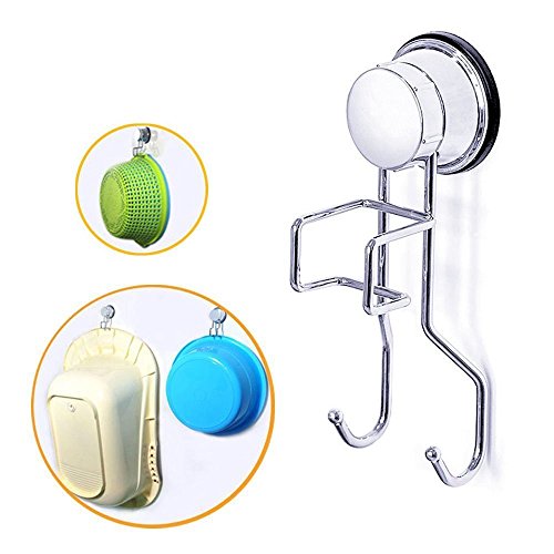 Baby Bath Tub Hooks Kixnor Stainless Anti Rust Multifunctional Baby Bathtub Washbasin Super Powerful Suction Cup Hooks Holder Clasp Heavy Hanger for Bathroom Kitchen,Silver 1pc