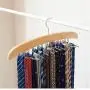 2pcs Random Color Rotatable Storage Hangers,Multi-Functional Wooden Clothes Hangers Cloth Rack Storage Cloth Household Hanger Closet Organizer