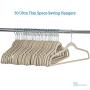 Zober Non-Slip Velvet Hangers - Suit Hangers (50-pack) Ultra Thin Space Saving 360 Degree Swivel Hook Strong and Durable Clothes Hangers Hold Up-To 10 Lbs, for Coats, Jackets, Pants, and Dress Clothes