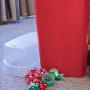 Sterilite 30 Inch Holiday Gift Wrapping Paper Storage Boxes with Lid (4 Pack)