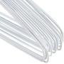 HANGERWORLD 20 Strong Extra Wide 18.11 Metal 13 Gauge White Galvanised Wire Clothes Garment Pants Bar Coat Hangers.