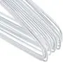 HANGERWORLD 20 Strong Extra Wide 18.11 Metal 13 Gauge White Galvanised Wire Clothes Garment Pants Bar Coat Hangers. HANGERWORLD 20 Strong Extra Wide 18.11 Metal 13 Gauge White Galvanised Wire Clothes Garment Pants Bar Coat Hangers.