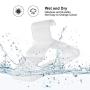 SONGMICS Clothes Hangers Plastic 50 Pack, Easy and Convenient with Widened Non Slip Grooves and Reinforced Ends, White UCRP03W-50