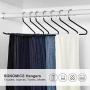 SONGMICS 20 Pack Pants Hangers, Open Ended Easy Slide Trouser Organizers, Non-Slip, Black UCRI004-20