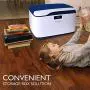 SereneLife Locking Storage Container Bin - 8 Gallon Large Capacity - Stackable Storage Tote Deck Tough Boxes - Durable Plastic Household Organizer Bins with Lid, Combination Lock Security - SLSBIN10 SereneLife Locking Storage Container Bin - 8 Gallon Large Capacity - Stackable Storage Tote Deck Tough Boxes - Durable Plastic Household Organizer Bins with Lid, Combination Lock Security - SLSBIN10