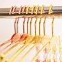 mingming52071 Metal Underwear Hanger Ladies Non-Slip Bra Underpants Socks Shorts Hangers Children Clothes Rack(Golden)