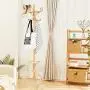 NanaPluz Hat Stand Tree Wood Garments Coat Rack Clothes Hanger Umbrella Holder Hooks Rotating Top Tier, Oak with Ebook NanaPluz Hat Stand Tree Wood Garments Coat Rack Clothes Hanger Umbrella Holder Hooks Rotating Top Tier, Oak with Ebook
