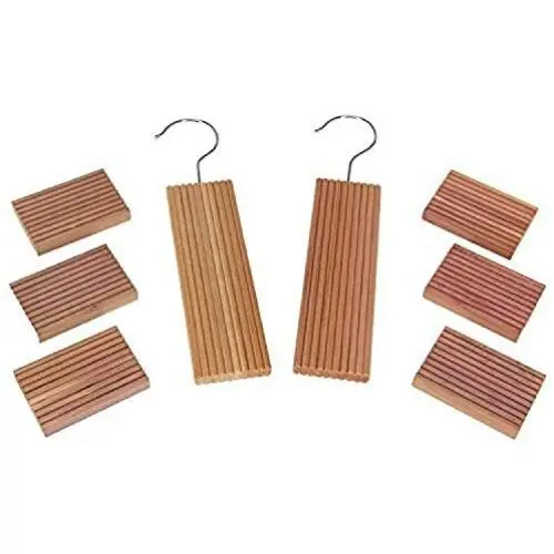 Huji Natural Cedar Wood and Moth Mildew Repellent Blocks and Protects Clothes (Two Set, Cedar Hanger and Blocks) Huji Natural Cedar Wood and Moth Mildew Repellent Blocks and Protects Clothes (Two Set, Cedar Hanger and Blocks)