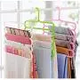 10pcs Random Color 5 Layers Pants Clothes Hangers Non-Slip Multifunctional Clothes Hangers Multilayer Tie Scarfs Magic Hanger Home Organizer 10pcs Random Color 5 Layers Pants Clothes Hangers Non-Slip Multifunctional Clothes Hangers Multilayer Tie Scarfs Magic Hanger Home Organizer