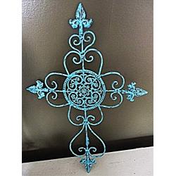 Wall Cross or Garden Stake, Can be hung on wall using nail tooth hanger or used as a garden stake using stake support slots in the back, Religious, Garden Decor, Wall Decor, Nursery Room, Large Cross