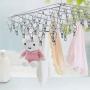 Qualsen Folding Hanging Clothes Drying Rack Stainless Steel with 52 Clips for Drying Socks, Baby Clothes, Cloth Diapers, Bras, Towel, Underwear, Hat, Scarf (Rectangle,1 Pack) Qualsen Folding Hanging Clothes Drying Rack Stainless Steel with 52 Clips for Drying Socks, Baby Clothes, Cloth Diapers, Bras, Towel, Underwear, Hat, Scarf (Rectangle,1 Pack)