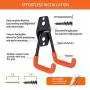Ollieroo Garage Hooks and Hangers Utility Hooks Garage Storage Hooks Double Hooks Multi-size Organizer Hooks Wall Mount Tool Hanger Holder for Organizing Power Tools, Ladders, Bulk items (Pack of 8) Ollieroo Garage Hooks and Hangers Utility Hooks Garage Storage Hooks Double Hooks Multi-size Organizer Hooks Wall Mount Tool Hanger Holder for Organizing Power Tools, Ladders, Bulk items (Pack of 8)