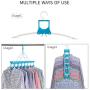 XPXKJ Multi-Functional Collapsible Hangers Space Saving 360 Degree Swivel Hook Strong Durable Clothes Hangers Hold Up-to 50 Lbs (Blue White, 7) XPXKJ Multi-Functional Collapsible Hangers Space Saving 360 Degree Swivel Hook Strong Durable Clothes Hangers Hold Up-to 50 Lbs (Blue White, 7)