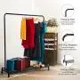 LANGRIA Clothing Garment Rack Heavy Duty Commercial Grade Clothes Stand Rack with Top Rod and Lower Storage Shelf for Boxes Shoes Boots 45.7 x 15.7 x 57.1 inches, Black LANGRIA Clothing Garment Rack Heavy Duty Commercial Grade Clothes Stand Rack with Top Rod and Lower Storage Shelf for Boxes Shoes Boots 45.7 x 15.7 x 57.1 inches, Black