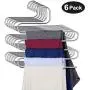 Eityilla S Type Clothes Pants Hangers Stainless Steel Space Saving Hangers 5 Layers Closet Storage Organizer for Jeans Trousers Tie Belt Scarf (6-Pieces) Eityilla S Type Clothes Pants Hangers Stainless Steel Space Saving Hangers 5 Layers Closet Storage Organizer for Jeans Trousers Tie Belt Scarf (6-Pieces)