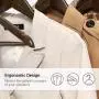 SONGMICS Clothes Hangers, 20 Pack, Solid Wood Hangers with 360 Degree Swivel Hook, Shoulder Notch, Non-Slip, Dark Walnut Color UCRW02V20 SONGMICS Clothes Hangers, 20 Pack, Solid Wood Hangers with 360 Degree Swivel Hook, Shoulder Notch, Non-Slip, Dark Walnut Color UCRW02V20