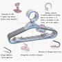 Clothes Hangers A Pack of 17 Non-Slip Plastic Hangers for Bedroom Closet Great (Size : 41.523.5Cm),Green