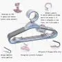 Clothes Hangers A Pack of 17 Non-Slip Plastic Hangers for Bedroom Closet Great (Size : 41.523.5Cm),Green