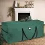 ZOBER Rolling Large Christmas Tree Storage Bag - Fits Upto 7-9 ft. Artificial Disassembled Trees, Durable Handles & Wheels for Easy Carrying and Transport - Tear Proof Duffle Bag