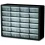 Akro-Mils 10124 24 Drawer Plastic Parts Storage Hardware and Craft Cabinet, 20-Inch x 16-Inch x 6.5-Inch, Black Akro-Mils 10124 24 Drawer Plastic Parts Storage Hardware and Craft Cabinet, 20-Inch x 16-Inch x 6.5-Inch, Black