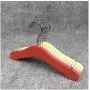 DNJKSA 5pcs/lot 27cm Baby Wooden Hanger Children Small Wood Hangers for Clothes(Random Color)
