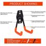 ProChosen 10-Pack Steel Garage Storage Utility Double Hooks