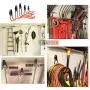 Garage Storage Utility Hooks - Premium Steel - Heavy Duty for Organizing Power Tools - Wall Hanger Hook Holder Storage Rack for Ladders Bikes Ropes Baby Carriage Bulk items(Pack of 5)