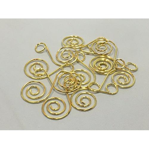 Gold Spiral Christmas Tree Ornament Hangers
