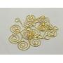 Gold Spiral Christmas Tree Ornament Hangers