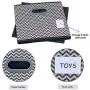 Onlyeasy Foldable Storage Bins Organizer with Label Holders - Set of 6 Cloth Storages with Dual Plastic Handles for Cubby Bookcase Shelves Closet, 12x12x12inch, Grey Stripe, 7MXBB06PL Onlyeasy Foldable Storage Bins Organizer with Label Holders - Set of 6 Cloth Storages with Dual Plastic Handles for Cubby Bookcase Shelves Closet, 12x12x12inch, Grey Stripe, 7MXBB06PL