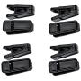 BESTCYC A-line Slim-line Plastic Finger Clips Clothes Pants Hangers Clips, 2.2 Inch, Set of 24pcs (Black)