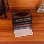 WaaHome Wooden Book Boxes Decorative Storage Boxes for Girls Women Men Gifts Home Decoration (6.3" LX 4.3" WX5.2 H)
